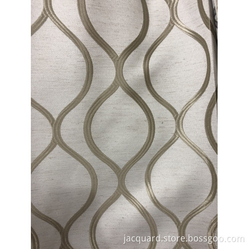 High Quality Polyester Linen Jacquard Curtains